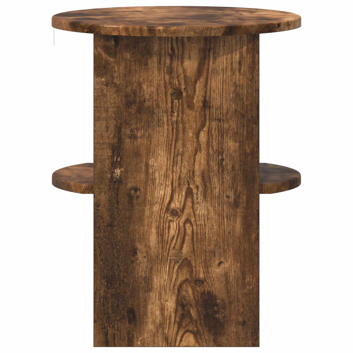 Bijzetkast Gerookte Eik Ø40 x 50 cm Geconstrueerd hout is nu te koop bij PeponiXL, paradijselijk wonen!
