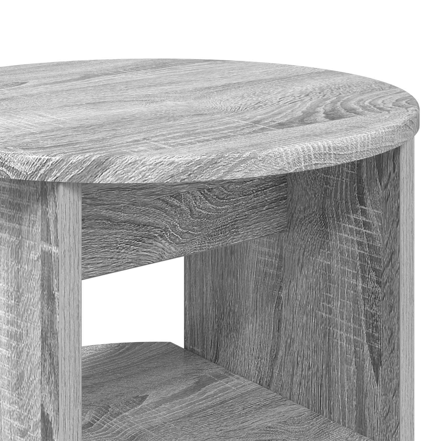 Bijzetkast Grijze Sonoma Ø40 x 50 cm Geconstrueerd hout is nu te koop bij PeponiXL, paradijselijk wonen!