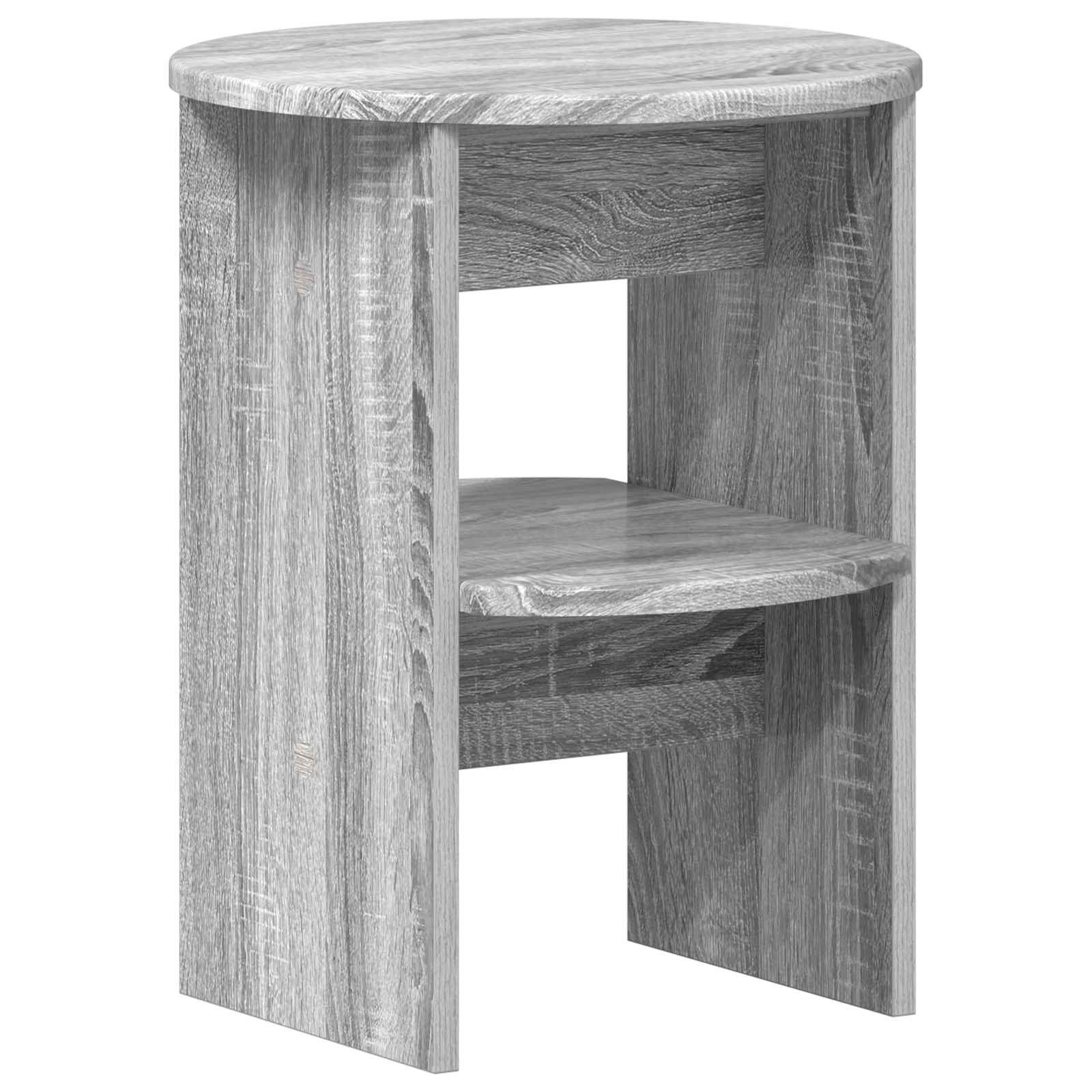 Bijzetkast Grijze Sonoma Ø40 x 50 cm Geconstrueerd hout is nu te koop bij PeponiXL, paradijselijk wonen!