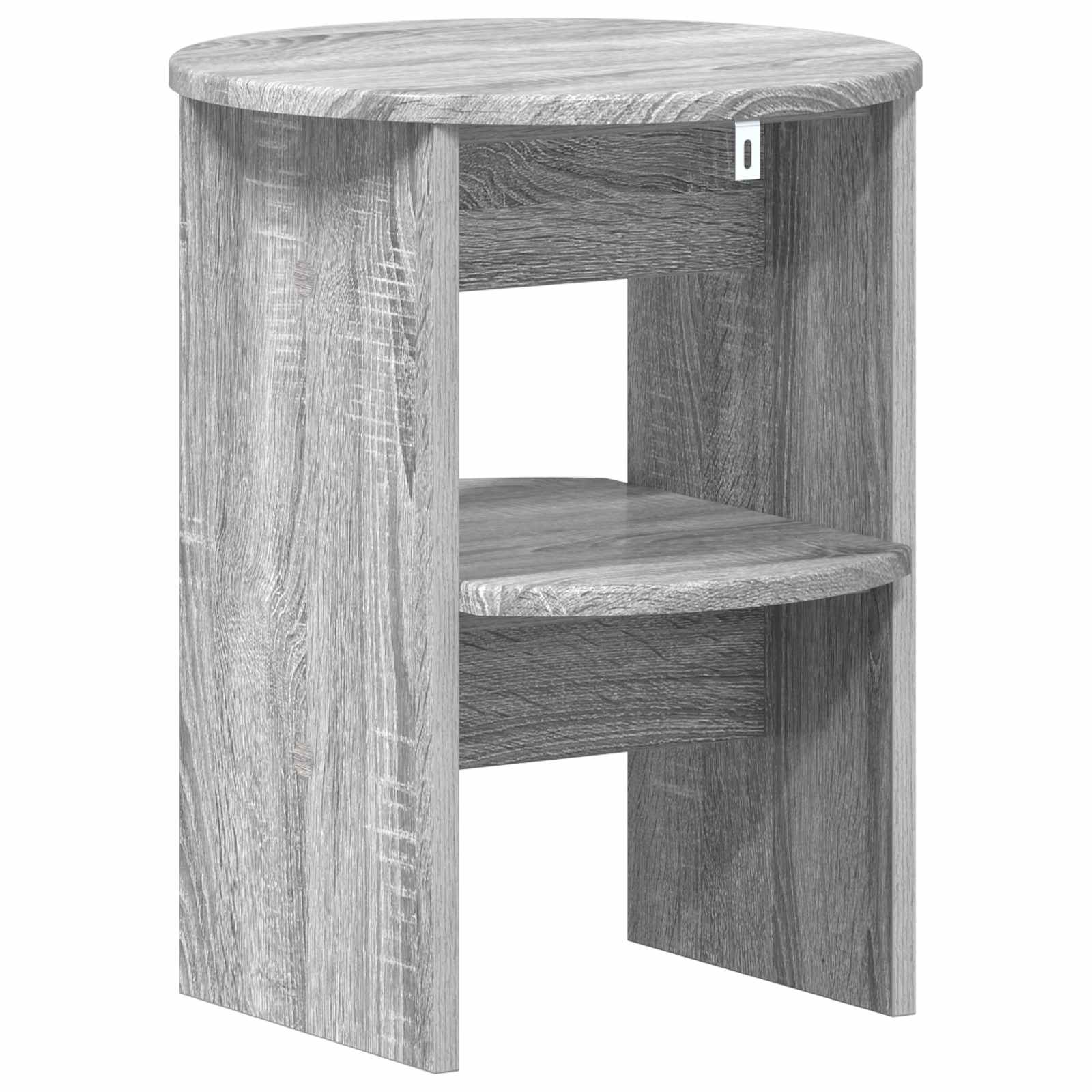 Bijzetkast Grijze Sonoma Ø40 x 50 cm Geconstrueerd hout is nu te koop bij PeponiXL, paradijselijk wonen!