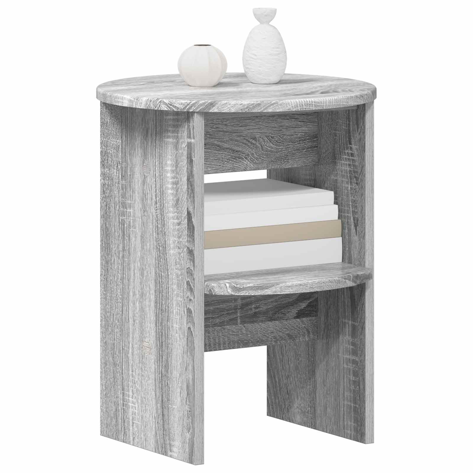 Bijzetkast 2 pcs Grijze Sonoma Ø40 x 50 cm Geconstrueerd hout is nu te koop bij PeponiXL, paradijselijk wonen!