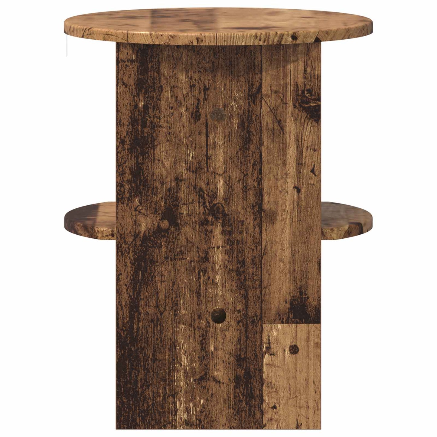 Bijzetkast Oudhout Ø40 x 50 cm Geconstrueerd hout is nu te koop bij PeponiXL, paradijselijk wonen!