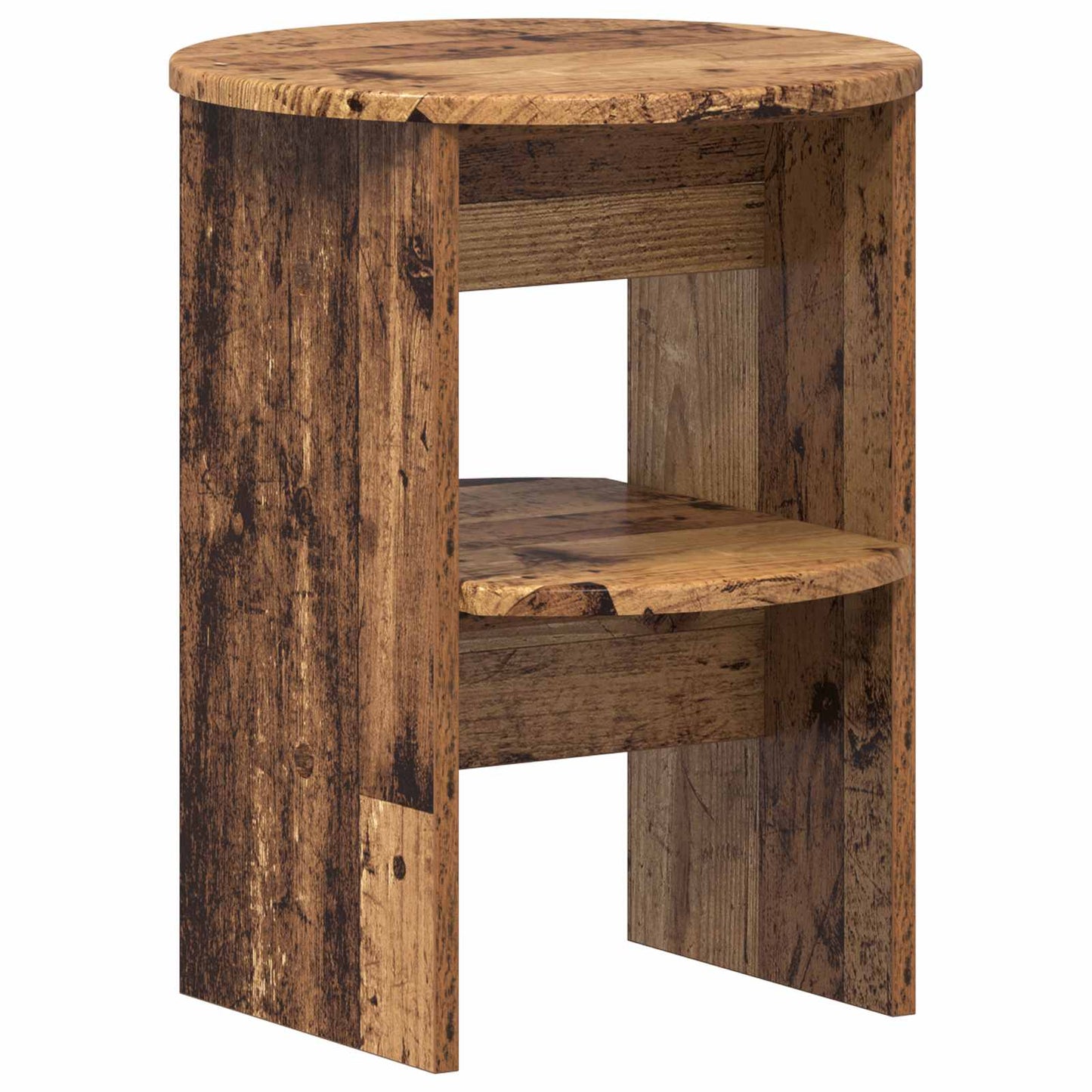 Bijzetkast 2 pcs Oudhout Ø40 x 50 cm Geconstrueerd hout is nu te koop bij PeponiXL, paradijselijk wonen!
