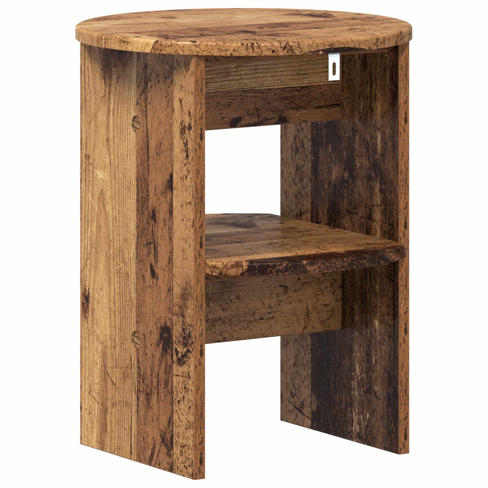 Bijzetkast 2 pcs Oudhout Ø40 x 50 cm Geconstrueerd hout is nu te koop bij PeponiXL, paradijselijk wonen!