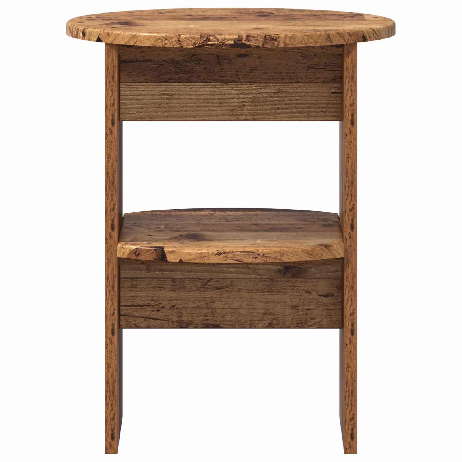 Bijzetkast 2 pcs Oudhout Ø40 x 50 cm Geconstrueerd hout is nu te koop bij PeponiXL, paradijselijk wonen!