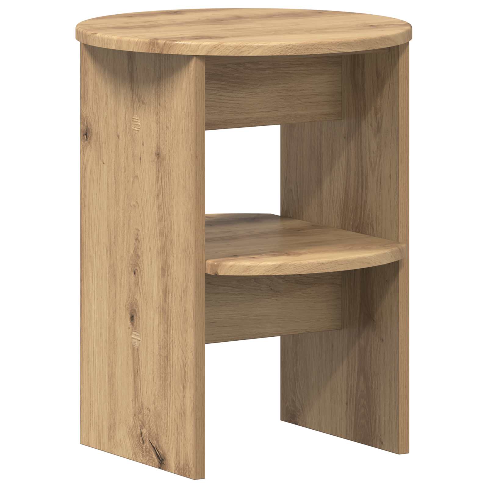 Bijzetkast Artisan Eik Ø40 x 50 cm Geconstrueerd hout is nu te koop bij PeponiXL, paradijselijk wonen!