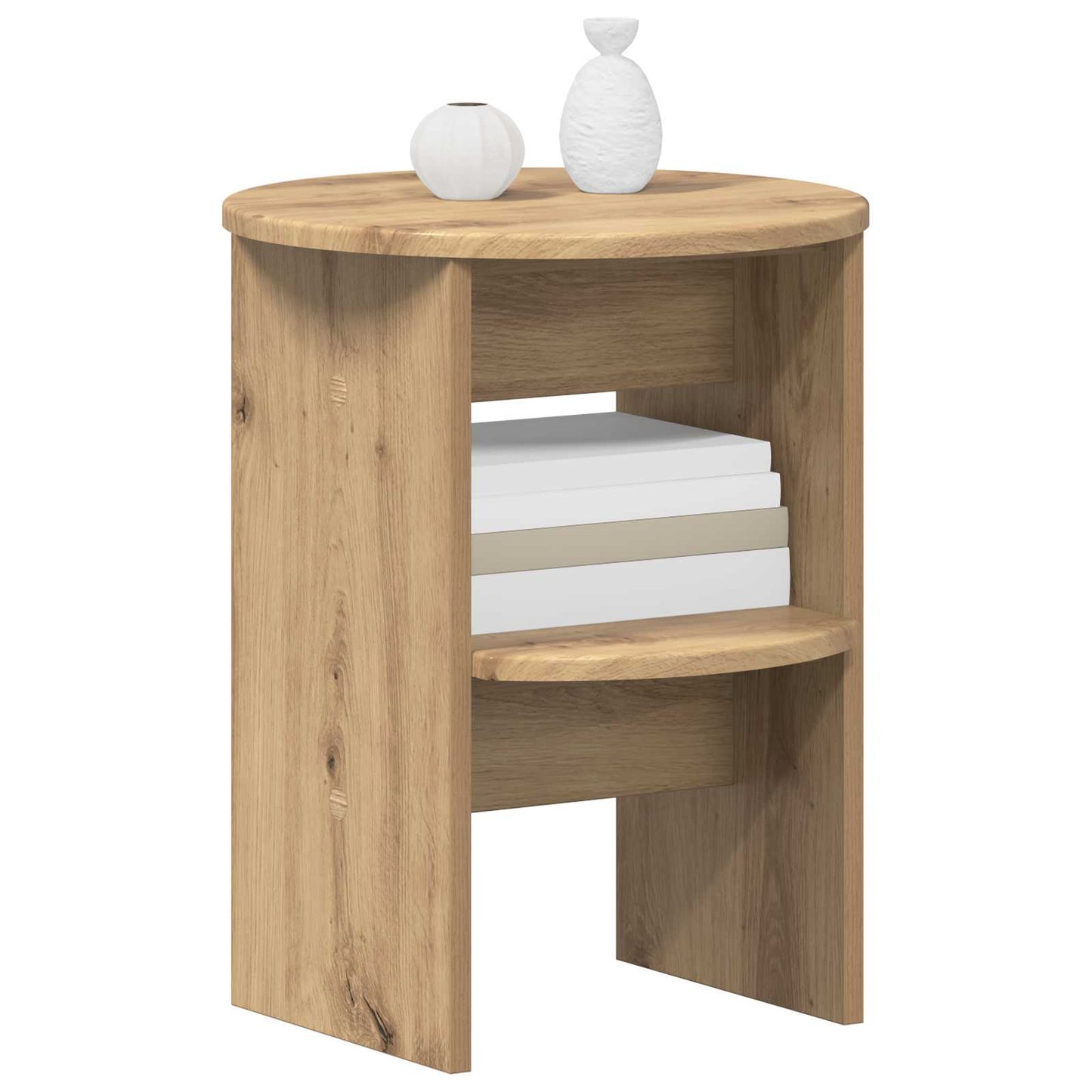 Bijzetkast 2 pcs Artisan Eik Ø40 x 50 cm Geconstrueerd hout is nu te koop bij PeponiXL, paradijselijk wonen!