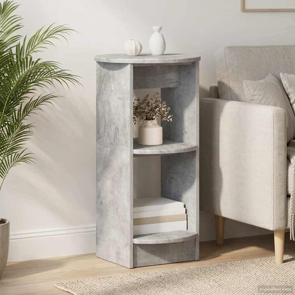Bijzetkast Beton Grijs Geconstrueerd hout is nu te koop bij PeponiXL, paradijselijk wonen!