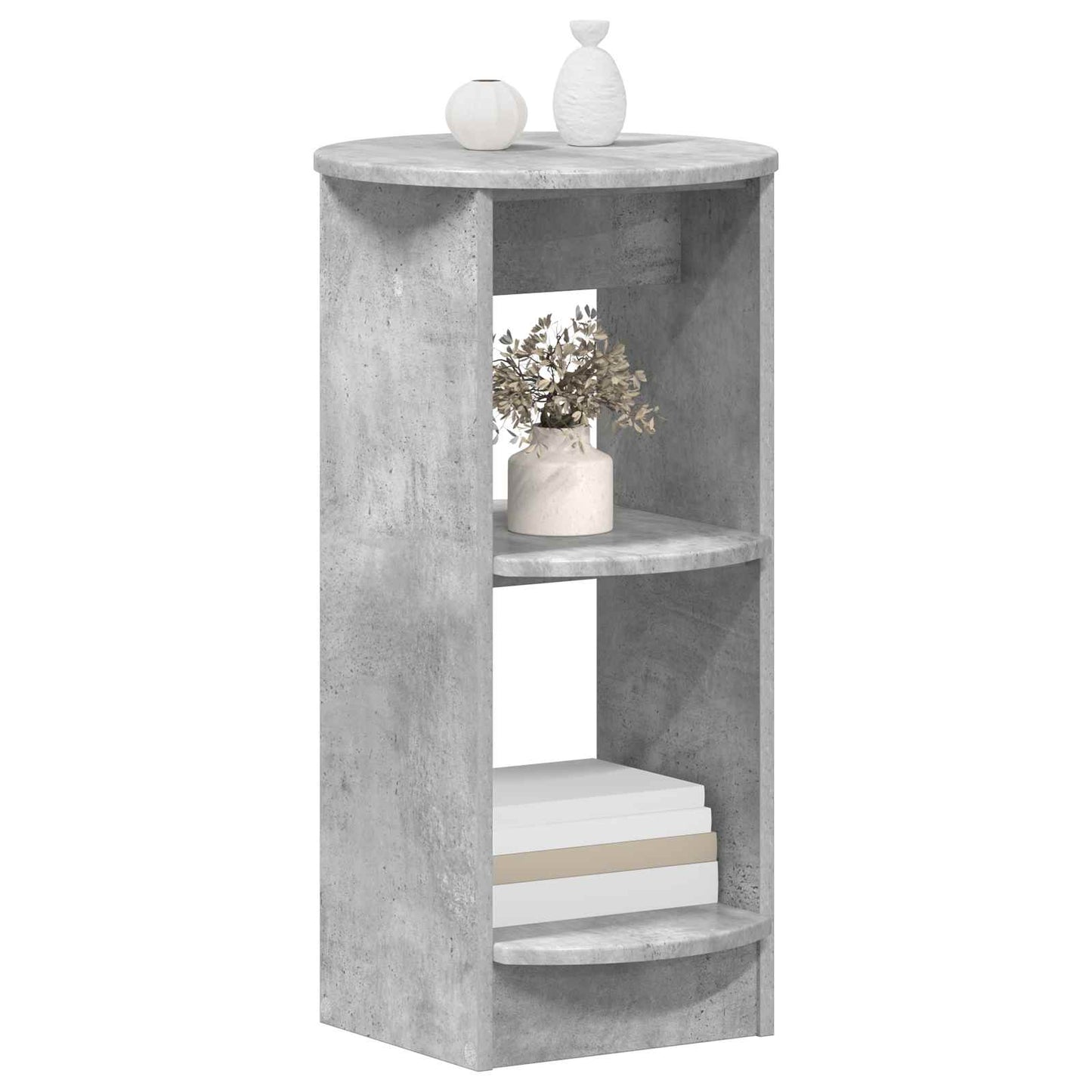 Bijzetkast Beton Grijs Geconstrueerd hout is nu te koop bij PeponiXL, paradijselijk wonen!