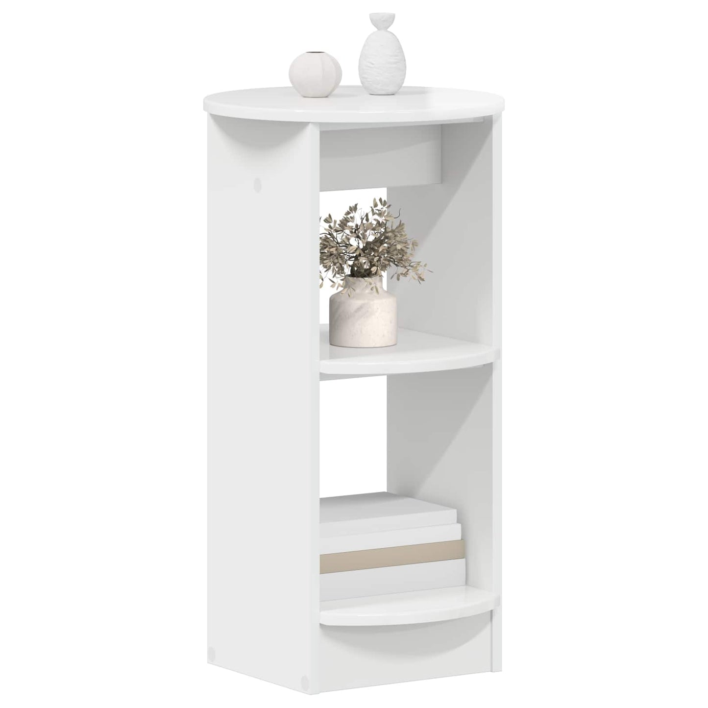 Bijzetkast Hoogglans Wit Geconstrueerd hout is nu te koop bij PeponiXL, paradijselijk wonen!