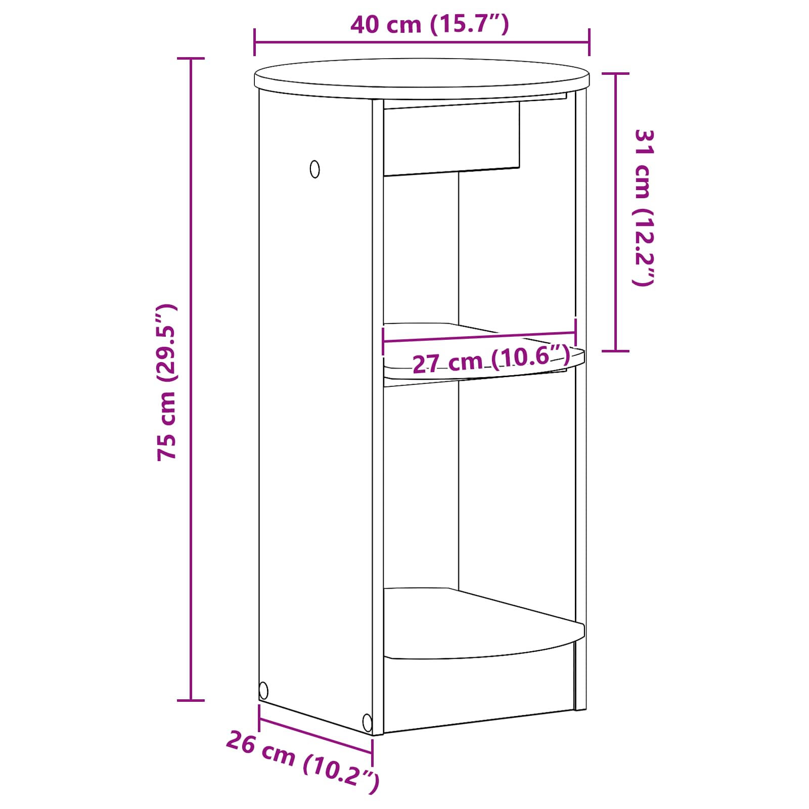 Bijzetkast Hoogglans Wit Geconstrueerd hout is nu te koop bij PeponiXL, paradijselijk wonen!