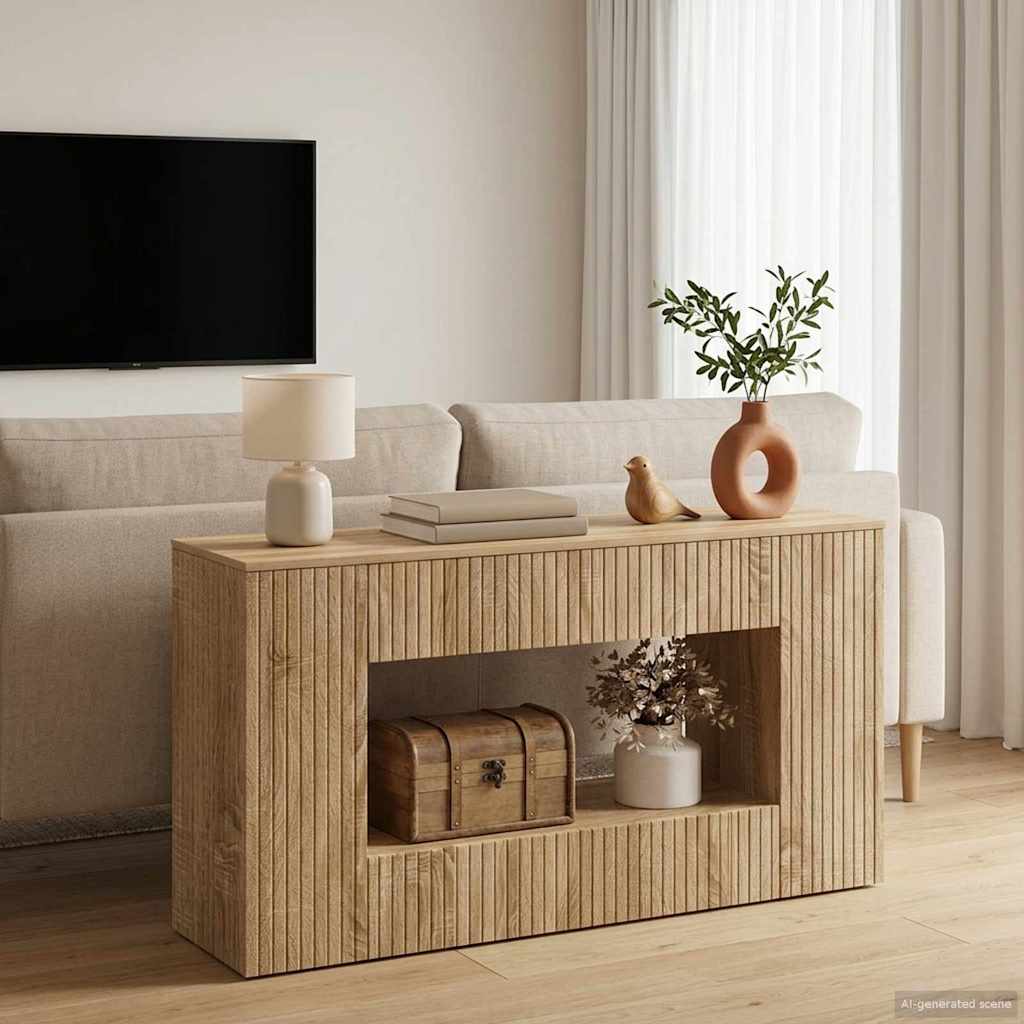 Wandtafel Sonoma Eiken 101 x 29 x 74 cm Geconstrueerd hout is nu te koop bij PeponiXL, paradijselijk wonen!
