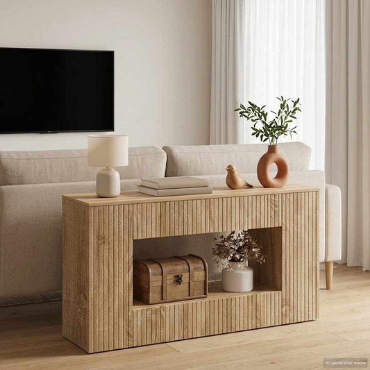 Wandtafel Sonoma Eiken 101 x 29 x 74 cm Geconstrueerd hout is nu te koop bij PeponiXL, paradijselijk wonen!