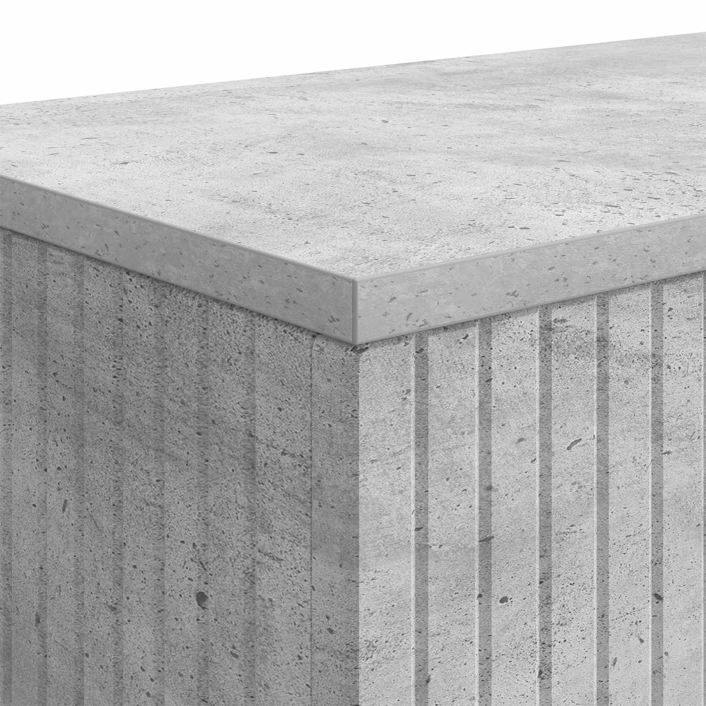 Wandtafel Beton Grijs 101 x 29 x 74 cm Geconstrueerd hout is nu te koop bij PeponiXL, paradijselijk wonen!
