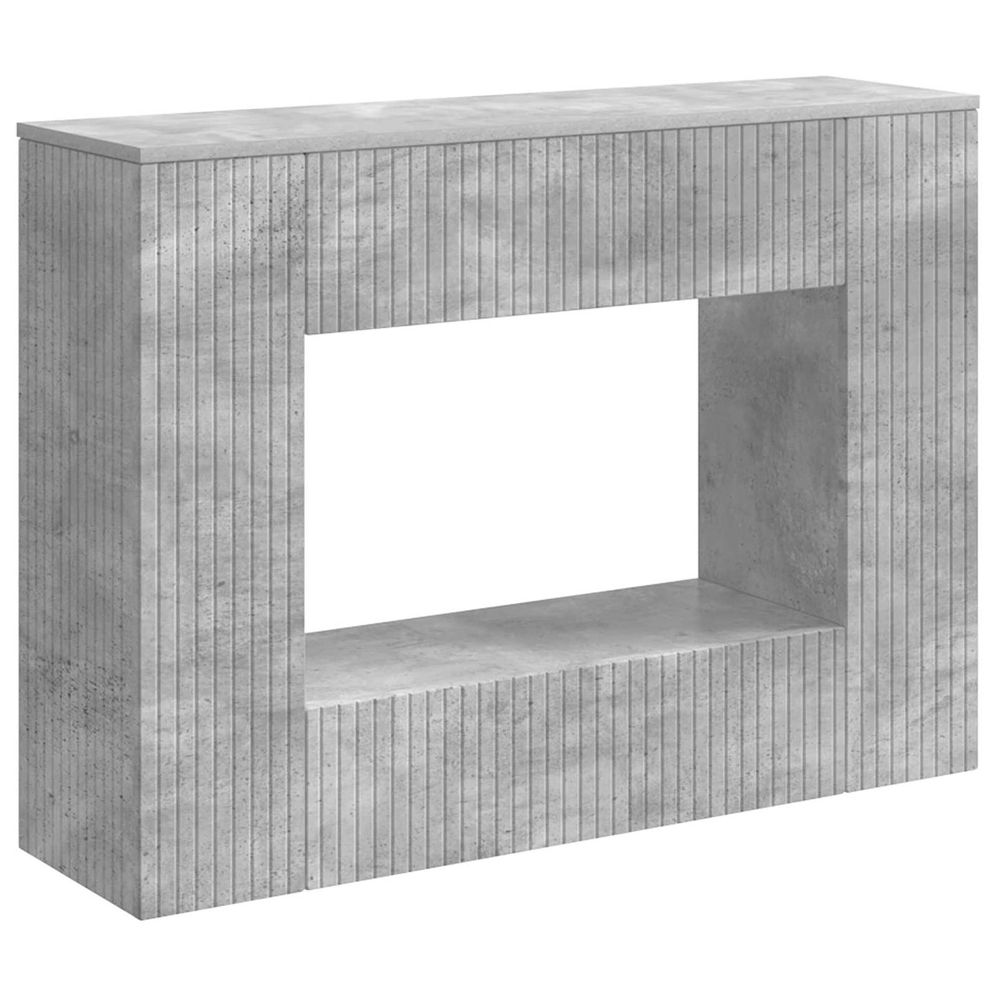 Wandtafel Beton Grijs 101 x 29 x 74 cm Geconstrueerd hout is nu te koop bij PeponiXL, paradijselijk wonen!