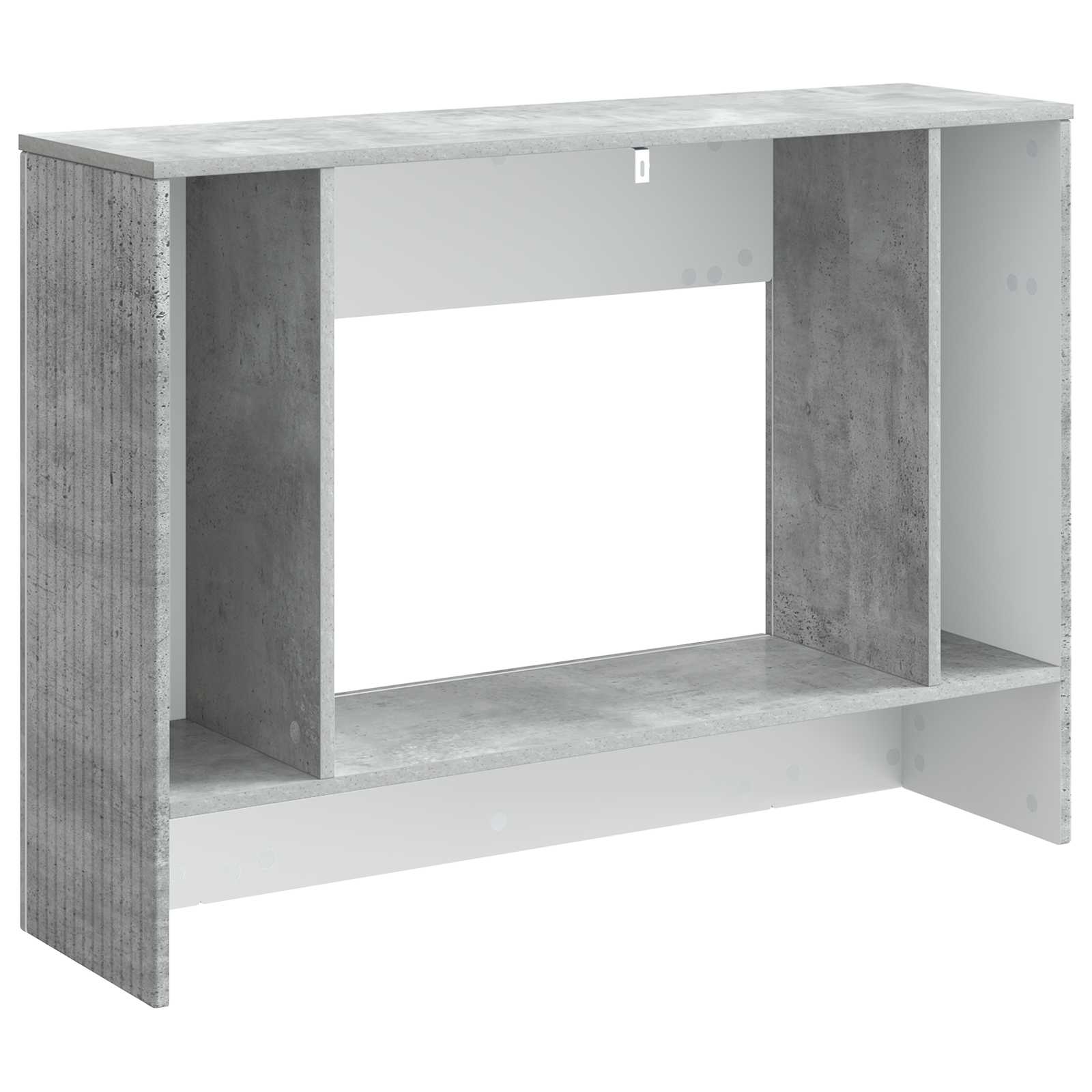 Wandtafel Beton Grijs 101 x 29 x 74 cm Geconstrueerd hout is nu te koop bij PeponiXL, paradijselijk wonen!