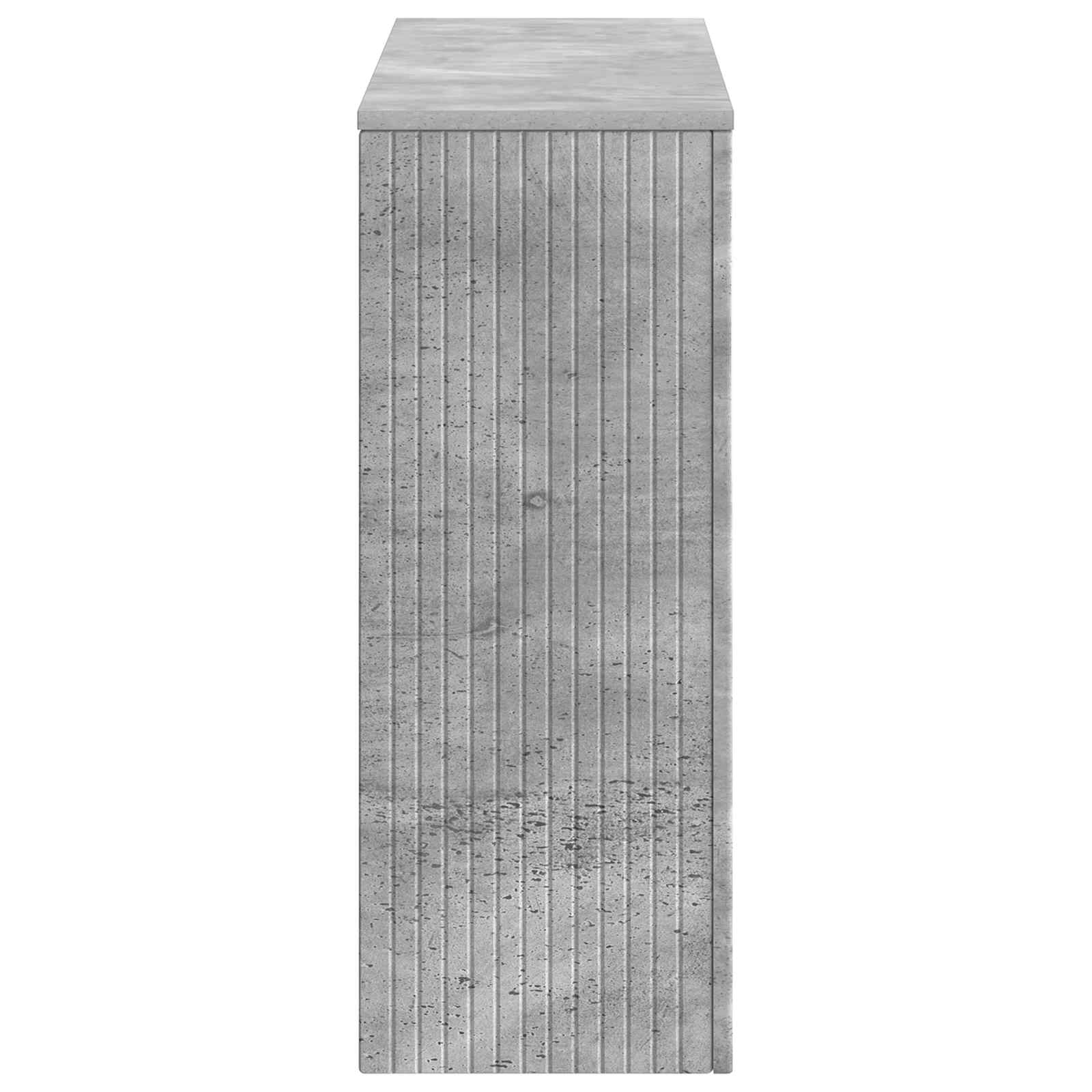 Wandtafel Beton Grijs 101 x 29 x 74 cm Geconstrueerd hout is nu te koop bij PeponiXL, paradijselijk wonen!