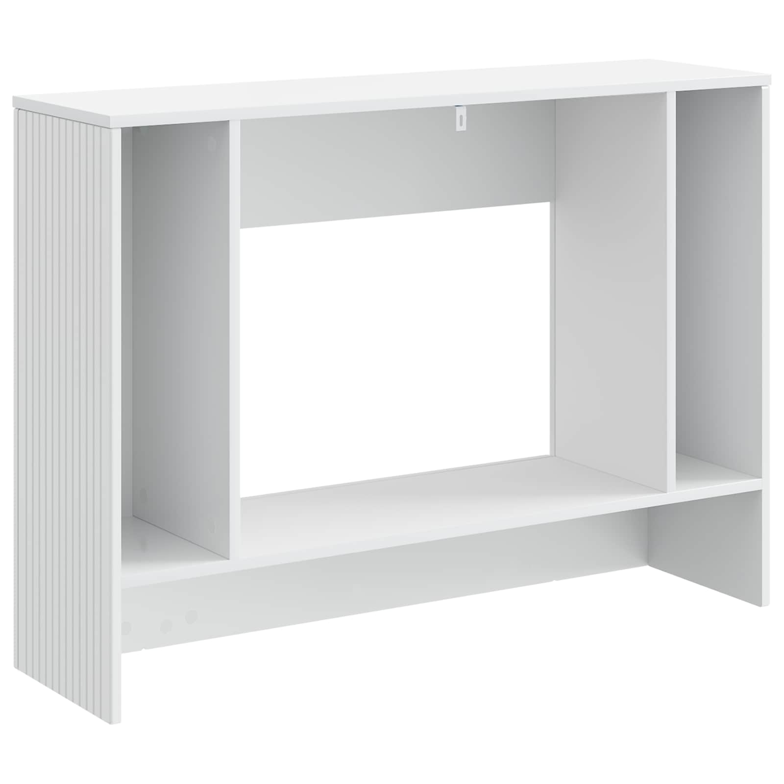 Wandtafel Hoogglans Wit 101 x 29 x 74 cm Geconstrueerd hout is nu te koop bij PeponiXL, paradijselijk wonen!
