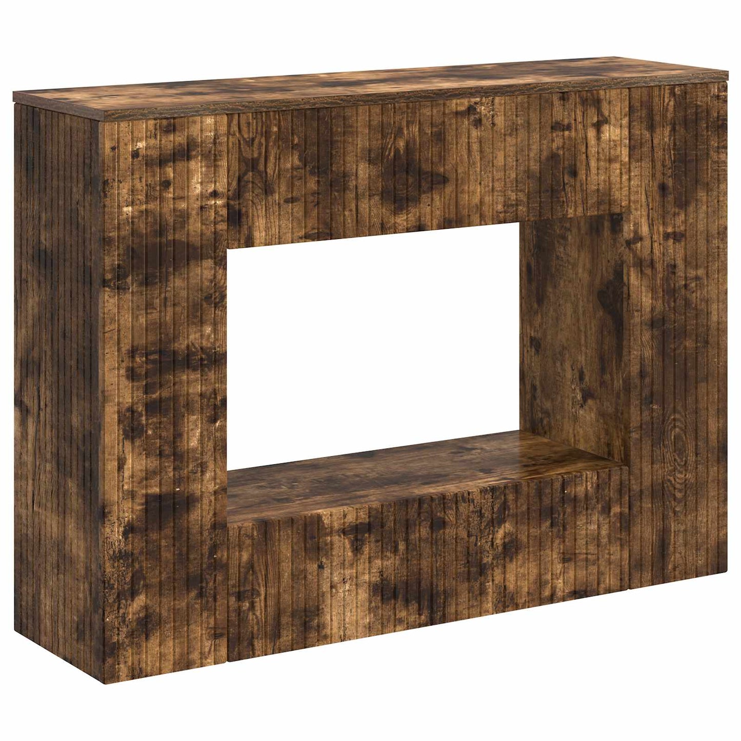 Wandtafel Gerookte Eik 101 x 29 x 74 cm Geconstrueerd hout is nu te koop bij PeponiXL, paradijselijk wonen!