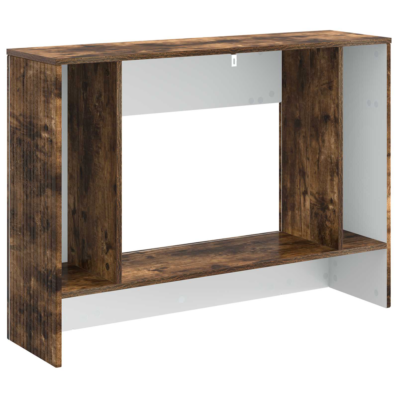 Wandtafel Gerookte Eik 101 x 29 x 74 cm Geconstrueerd hout is nu te koop bij PeponiXL, paradijselijk wonen!