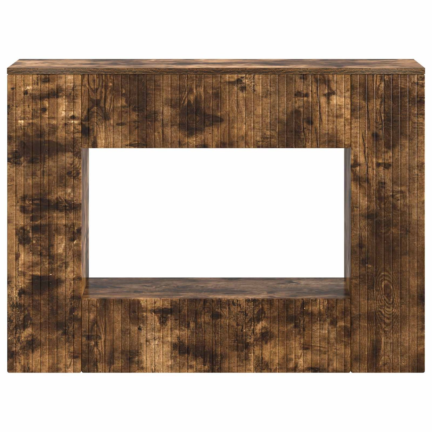 Wandtafel Gerookte Eik 101 x 29 x 74 cm Geconstrueerd hout is nu te koop bij PeponiXL, paradijselijk wonen!