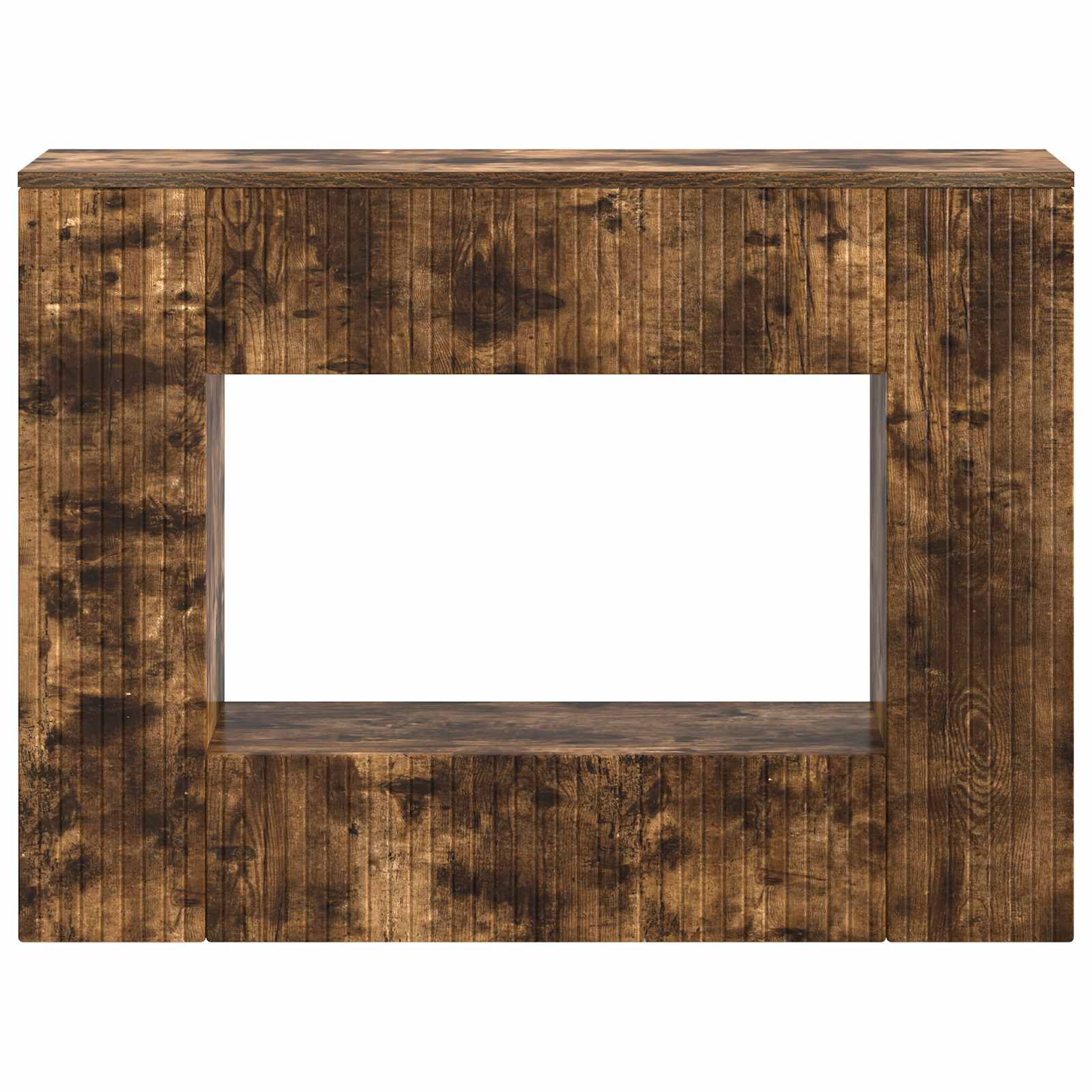 Wandtafel Gerookte Eik 101 x 29 x 74 cm Geconstrueerd hout is nu te koop bij PeponiXL, paradijselijk wonen!