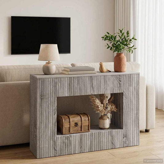 Wandtafel Grijze Sonoma 101 x 29 x 74 cm Geconstrueerd hout is nu te koop bij PeponiXL, paradijselijk wonen!