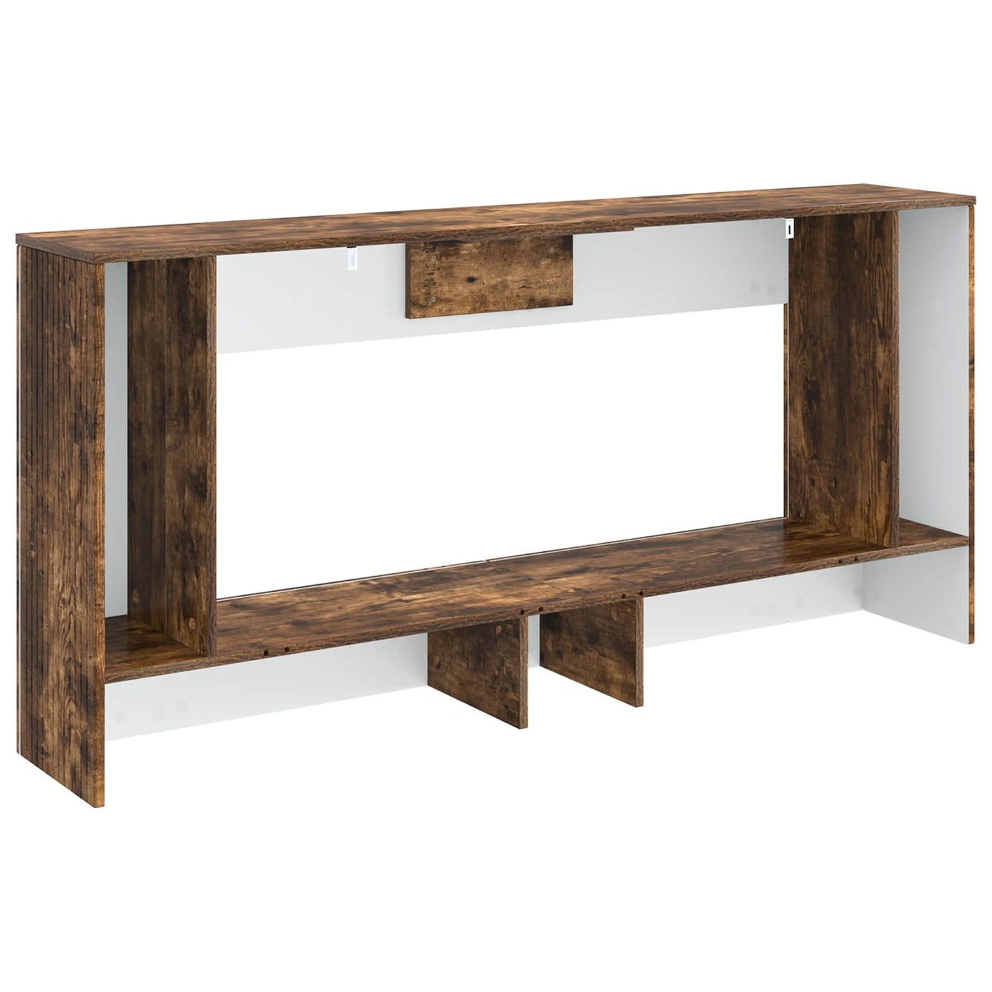 Wandtafel Gerookte Eik 155 x 29 x 74 cm Geconstrueerd hout is nu te koop bij PeponiXL, paradijselijk wonen!
