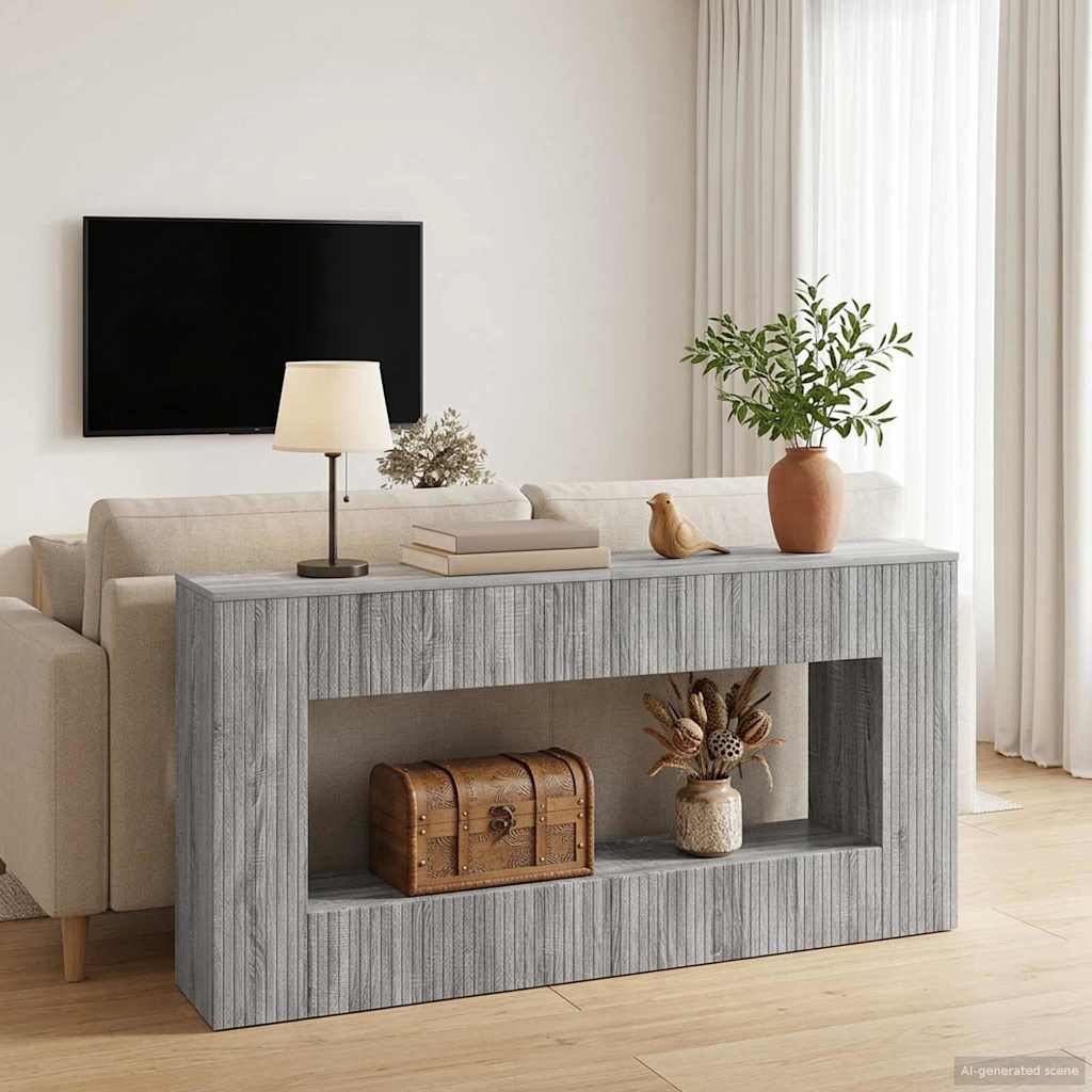 Wandtafel Grijze Sonoma 155 x 29 x 74 cm Geconstrueerd hout is nu te koop bij PeponiXL, paradijselijk wonen!