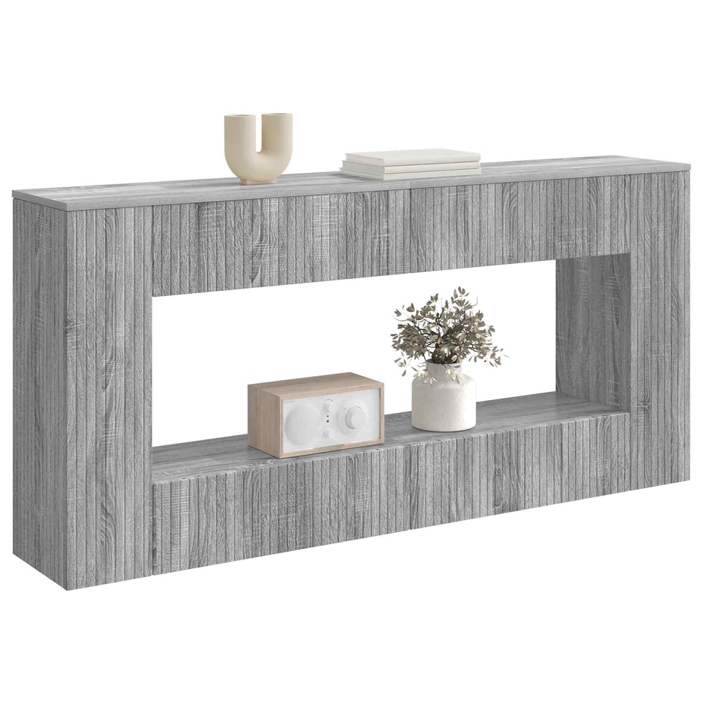 Wandtafel Grijze Sonoma 155 x 29 x 74 cm Geconstrueerd hout is nu te koop bij PeponiXL, paradijselijk wonen!