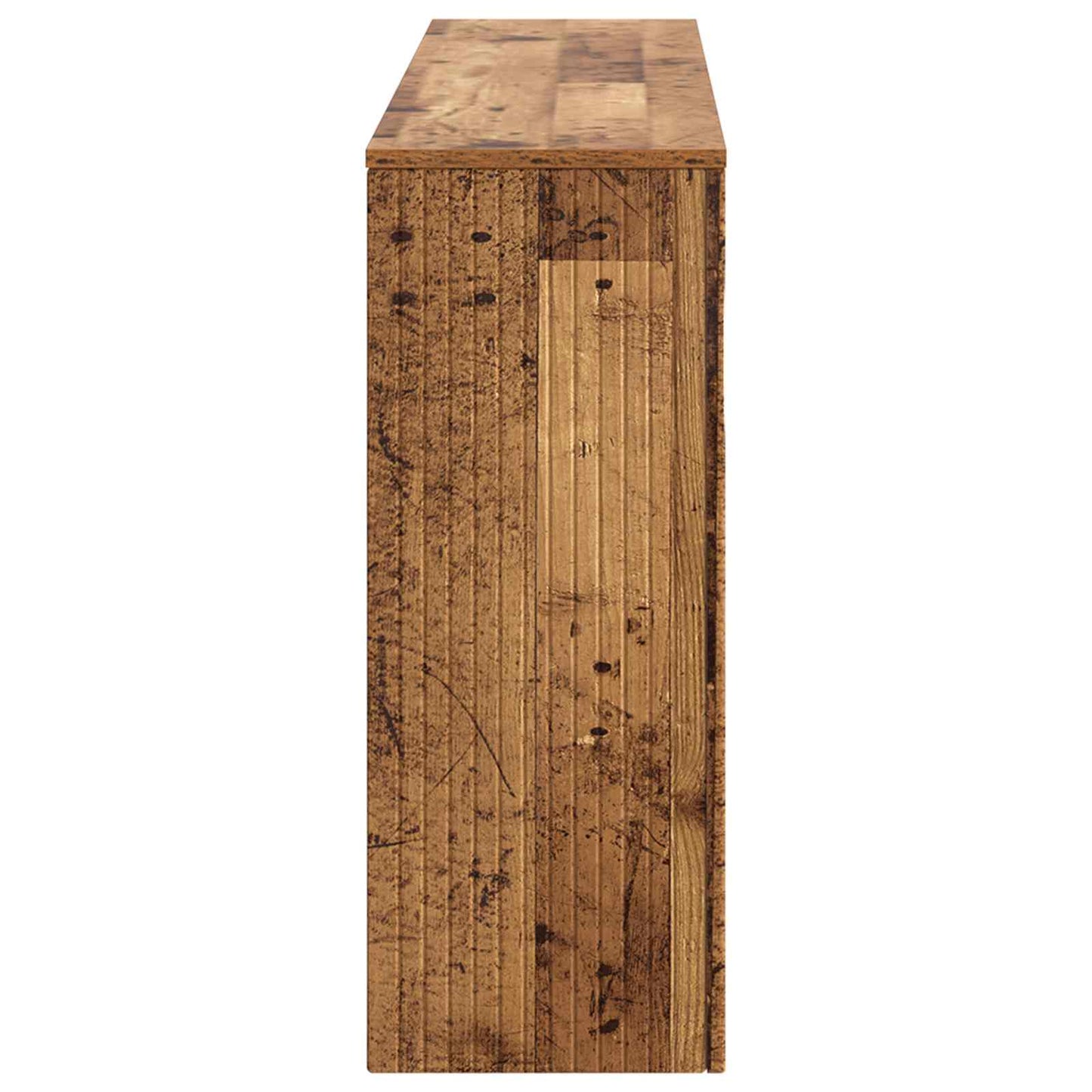 Wandtafel Gestreept Oudhout 155 x 29 x 74 cm Geconstrueerd hout is nu te koop bij PeponiXL, paradijselijk wonen!