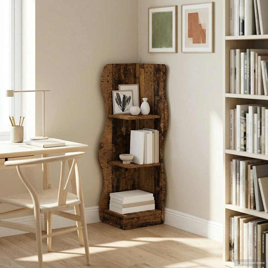 Hoekplank met plank Oud hout 34 x 33 x 102 cm Bewerkt hout is nu te koop bij PeponiXL, paradijselijk wonen!