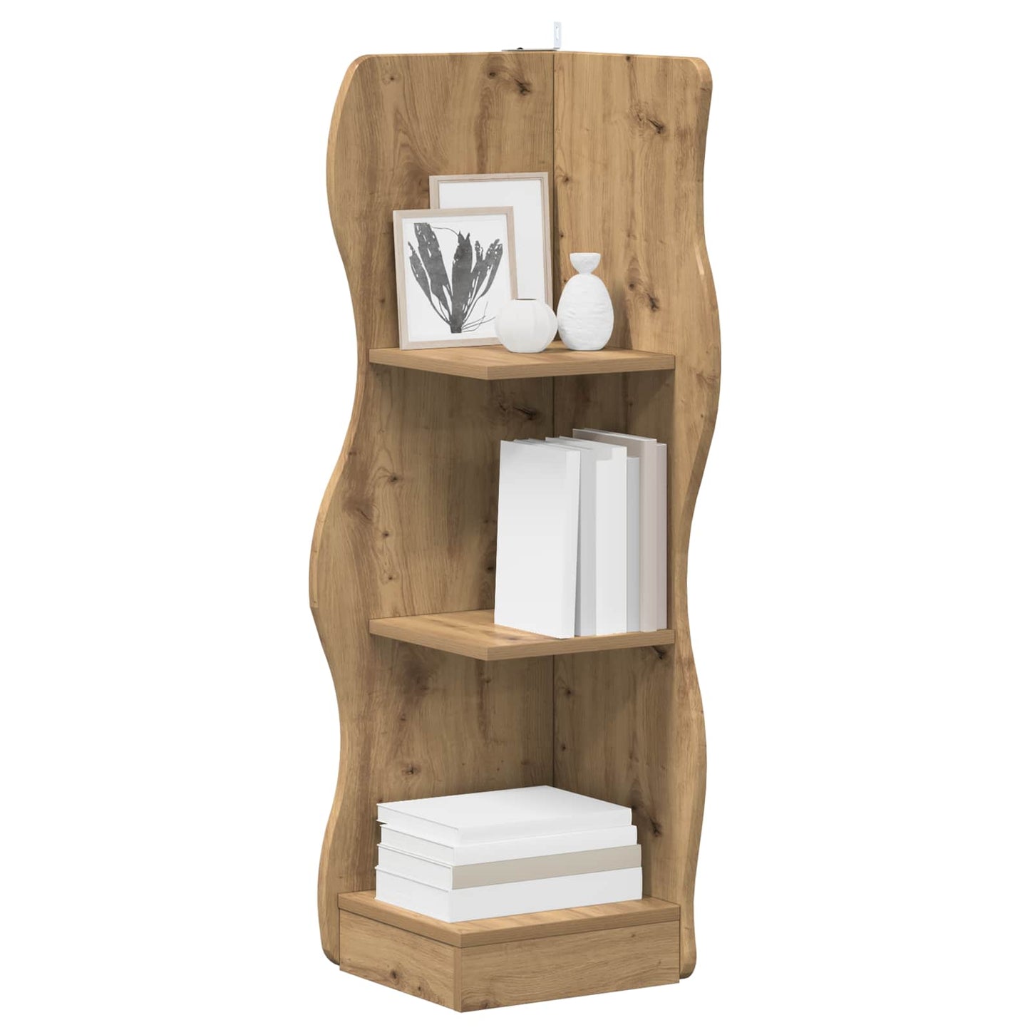 Hoekplank Artisanaal eiken 34 x 33 x 102 cm Bewerkt hout is nu te koop bij PeponiXL, paradijselijk wonen!