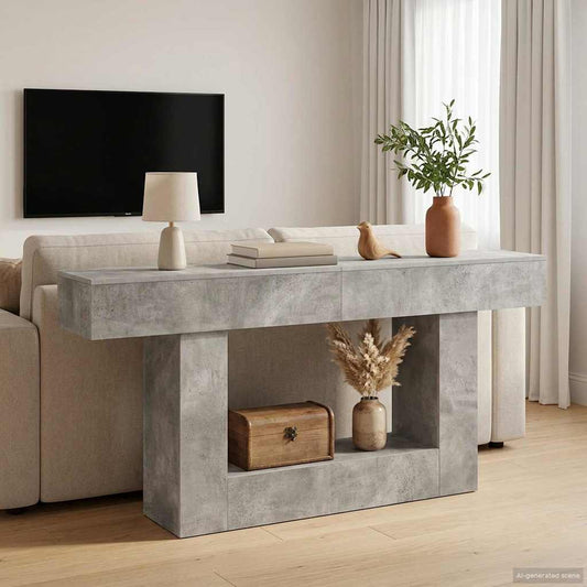 Beton Grijs 160 x 30 x 74 cm is nu te koop bij PeponiXL, paradijselijk wonen!