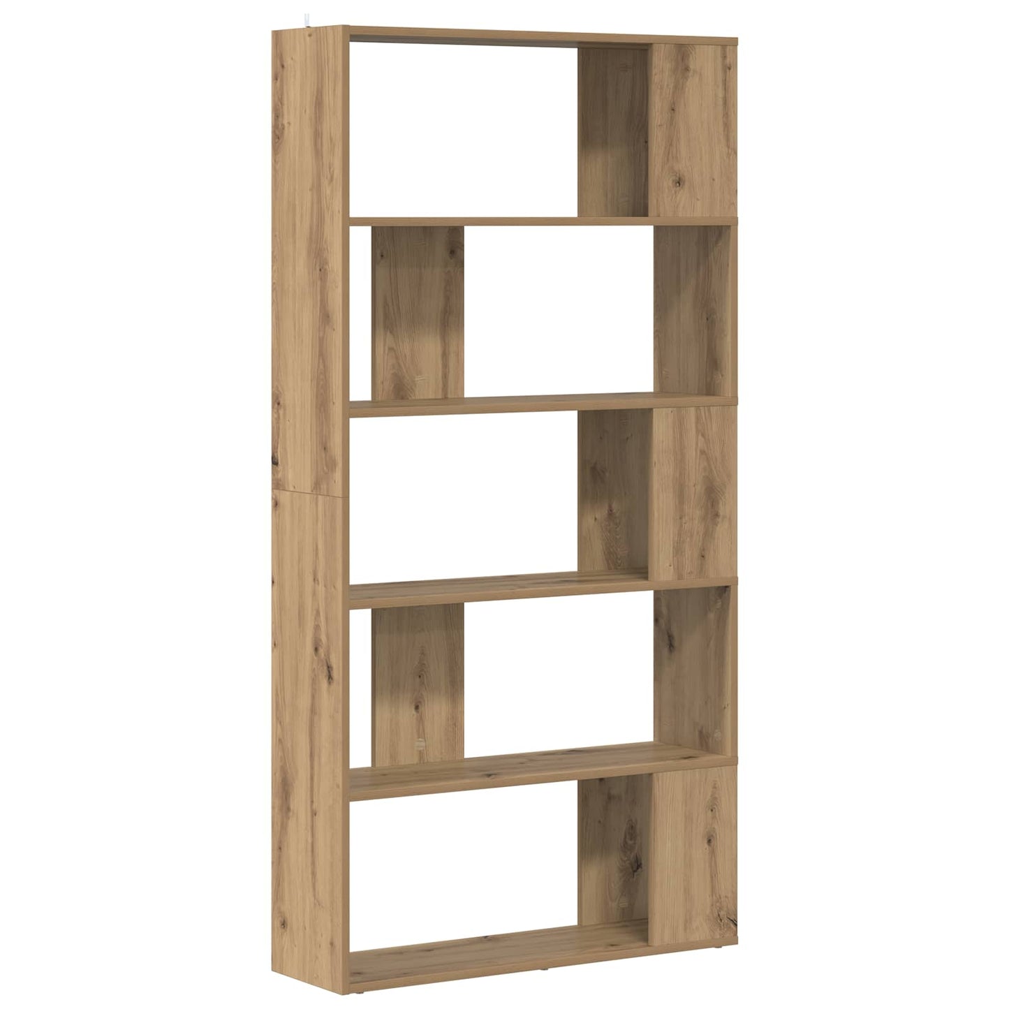 Boekenkast Artisan Eiken 80 x 24 x 159 cm Bewerkt hout is nu te koop bij PeponiXL, paradijselijk wonen!