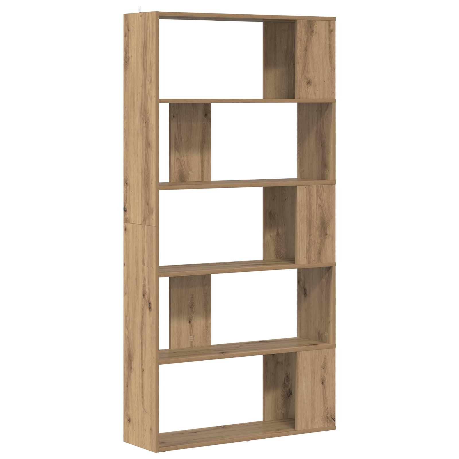 Boekenkast Artisan Eiken 80 x 24 x 159 cm Bewerkt hout is nu te koop bij PeponiXL, paradijselijk wonen!
