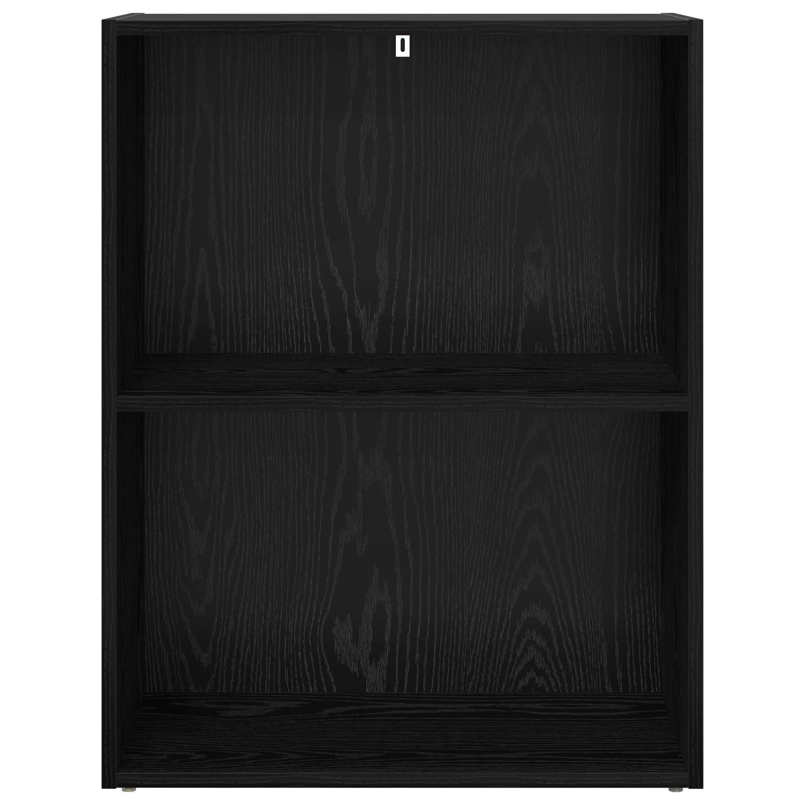 Boekenkast Zwart Eiken 60 x 30 x 76.5 cm Bewerkt hout is nu te koop bij PeponiXL, paradijselijk wonen!