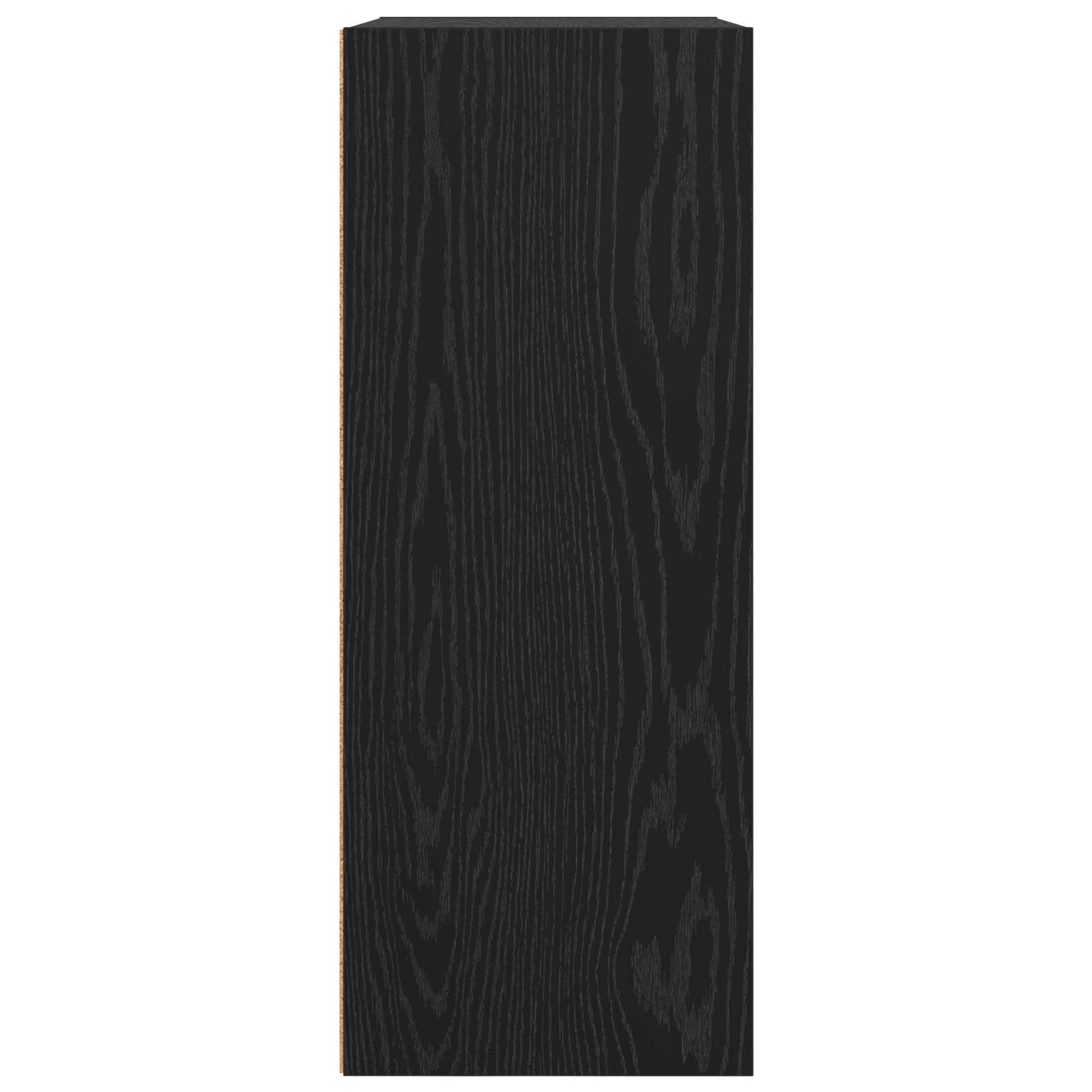 Boekenkast Zwart Eiken 60 x 30 x 76.5 cm Bewerkt hout is nu te koop bij PeponiXL, paradijselijk wonen!