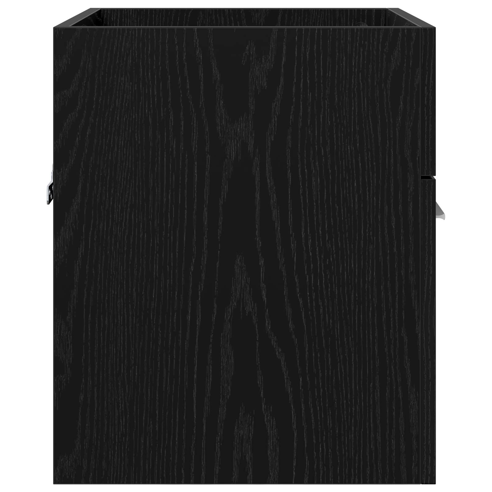 Wastafelkast Zwart Eiken 41 x 38,5 x 46 cm Bewerkt hout is nu te koop bij PeponiXL, paradijselijk wonen!