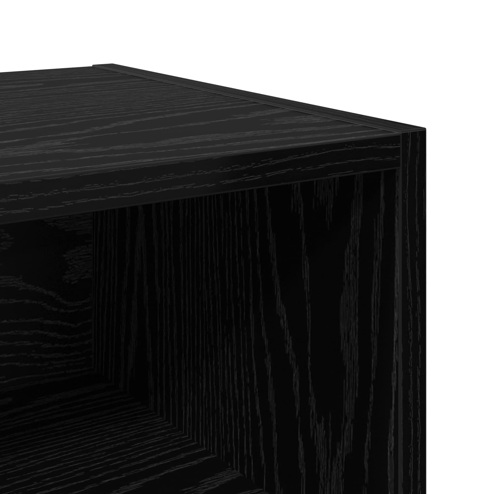 Bed kast Zwart Eiken 40 x 30 x 50 cm Bewerkt hout is nu te koop bij PeponiXL, paradijselijk wonen!
