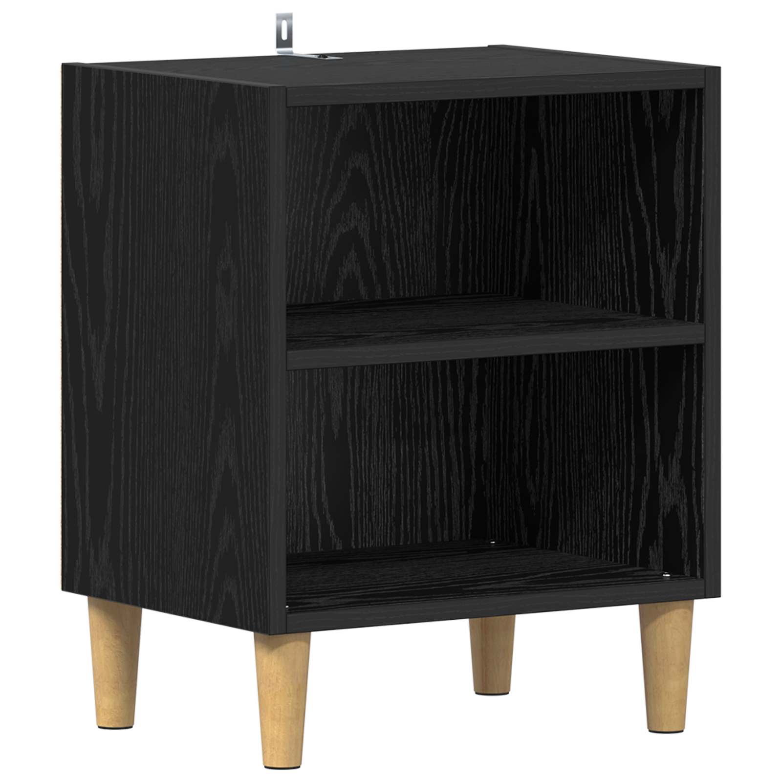 Bed kast Zwart Eiken 40 x 30 x 50 cm Bewerkt hout is nu te koop bij PeponiXL, paradijselijk wonen!