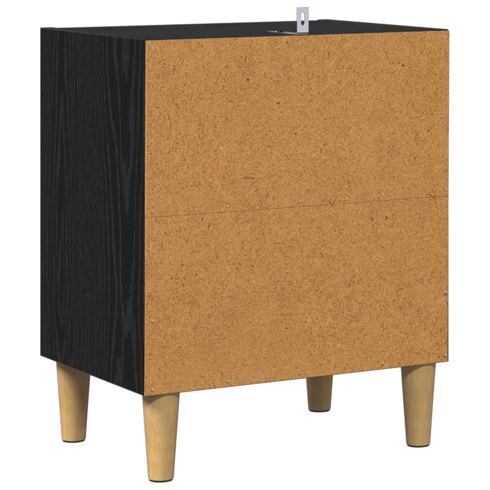 Bed kast Zwart Eiken 40 x 30 x 50 cm Bewerkt hout is nu te koop bij PeponiXL, paradijselijk wonen!