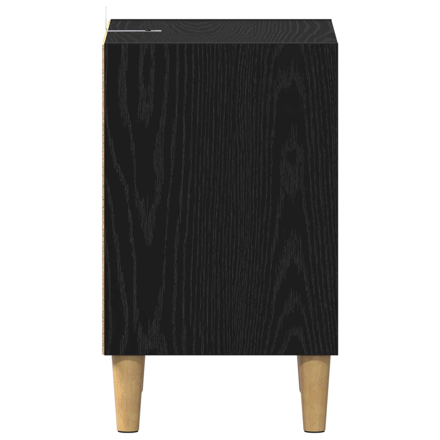 Bed kast Zwart Eiken 40 x 30 x 50 cm Bewerkt hout is nu te koop bij PeponiXL, paradijselijk wonen!