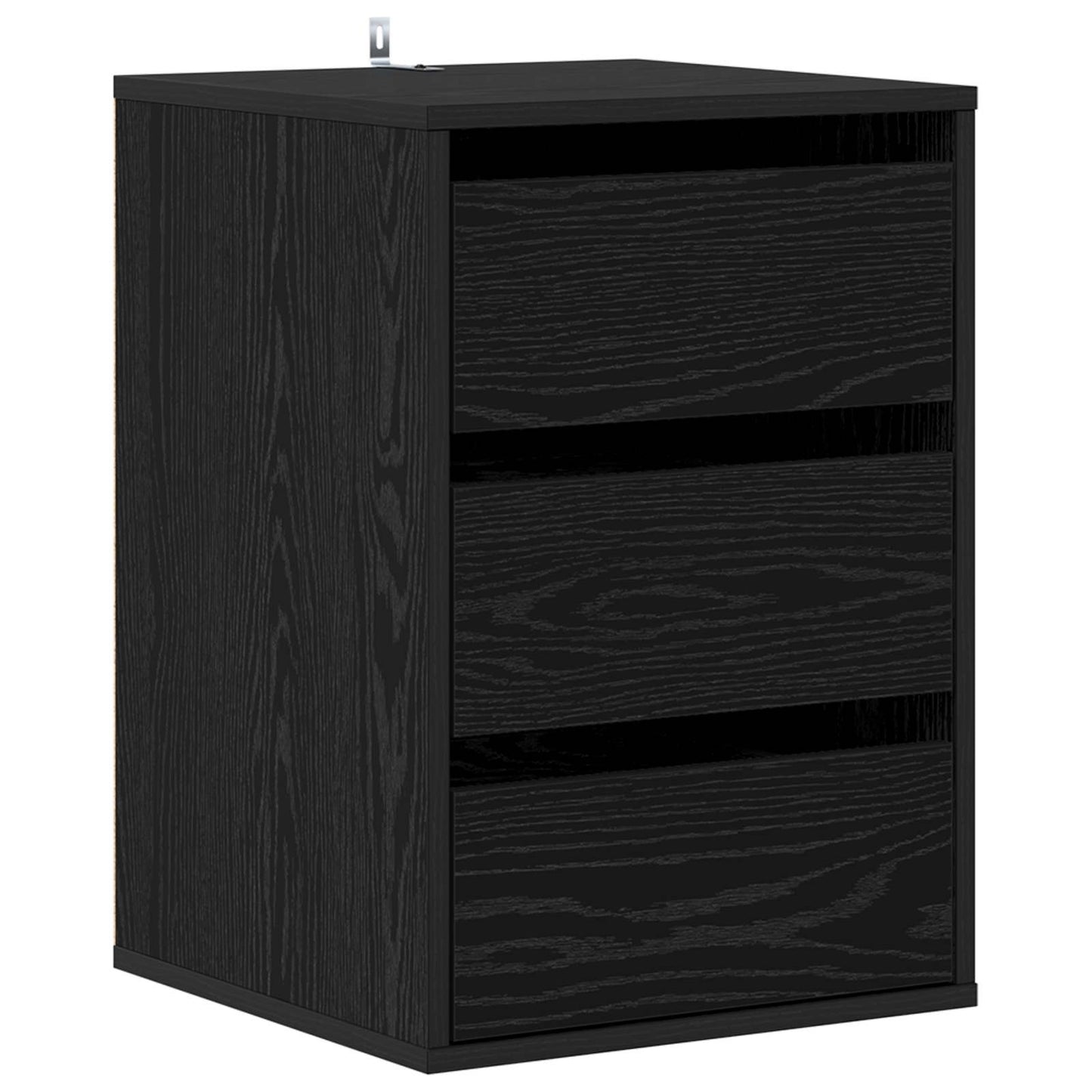 Ladenkast met lade Zwart Eiken 41 x 40 x 58 cm Bewerkt hout is nu te koop bij PeponiXL, paradijselijk wonen!