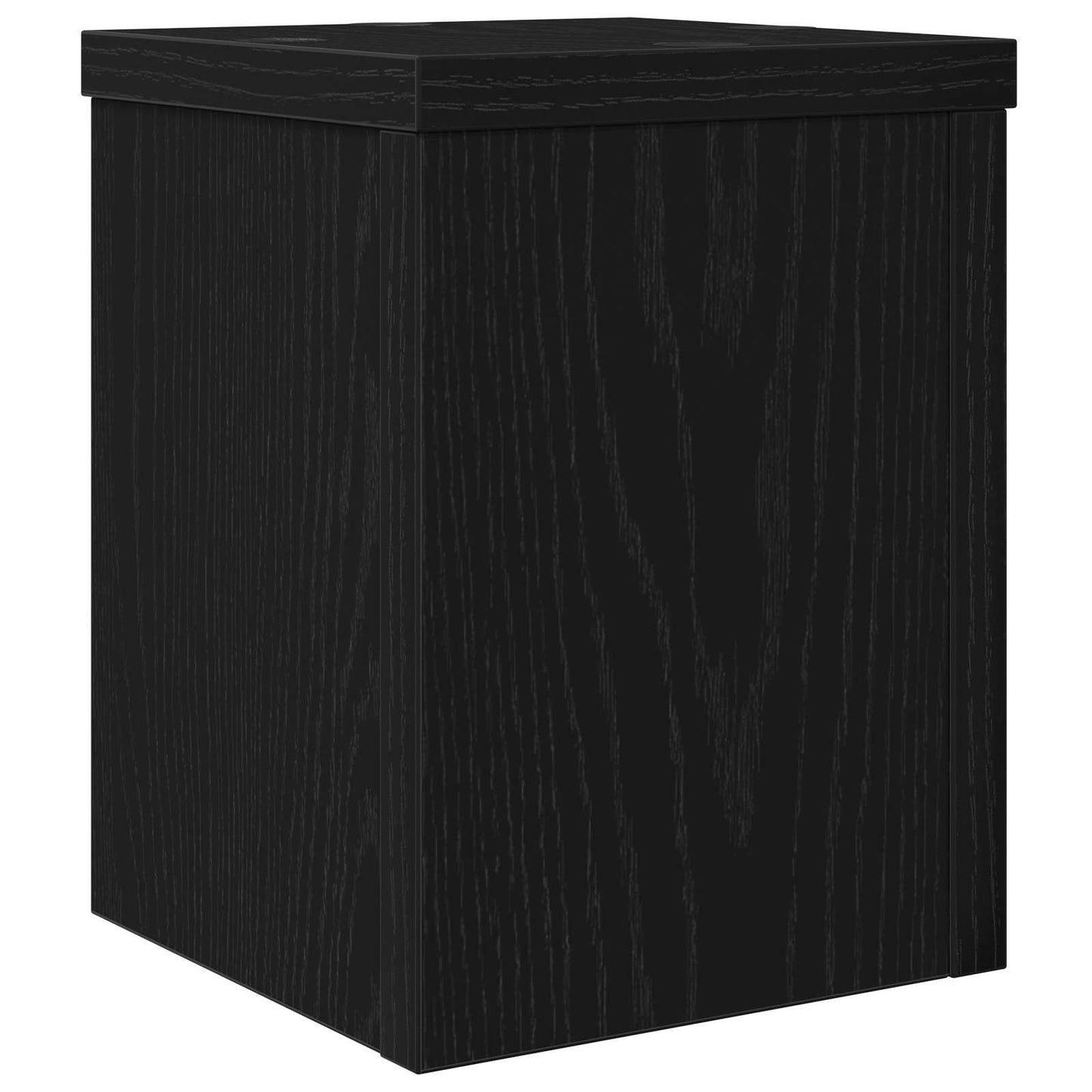 Plantenstandaard 2 pcs Zwart Eiken 15 x 15 x 20 cm Bewerkt hout is nu te koop bij PeponiXL, paradijselijk wonen!