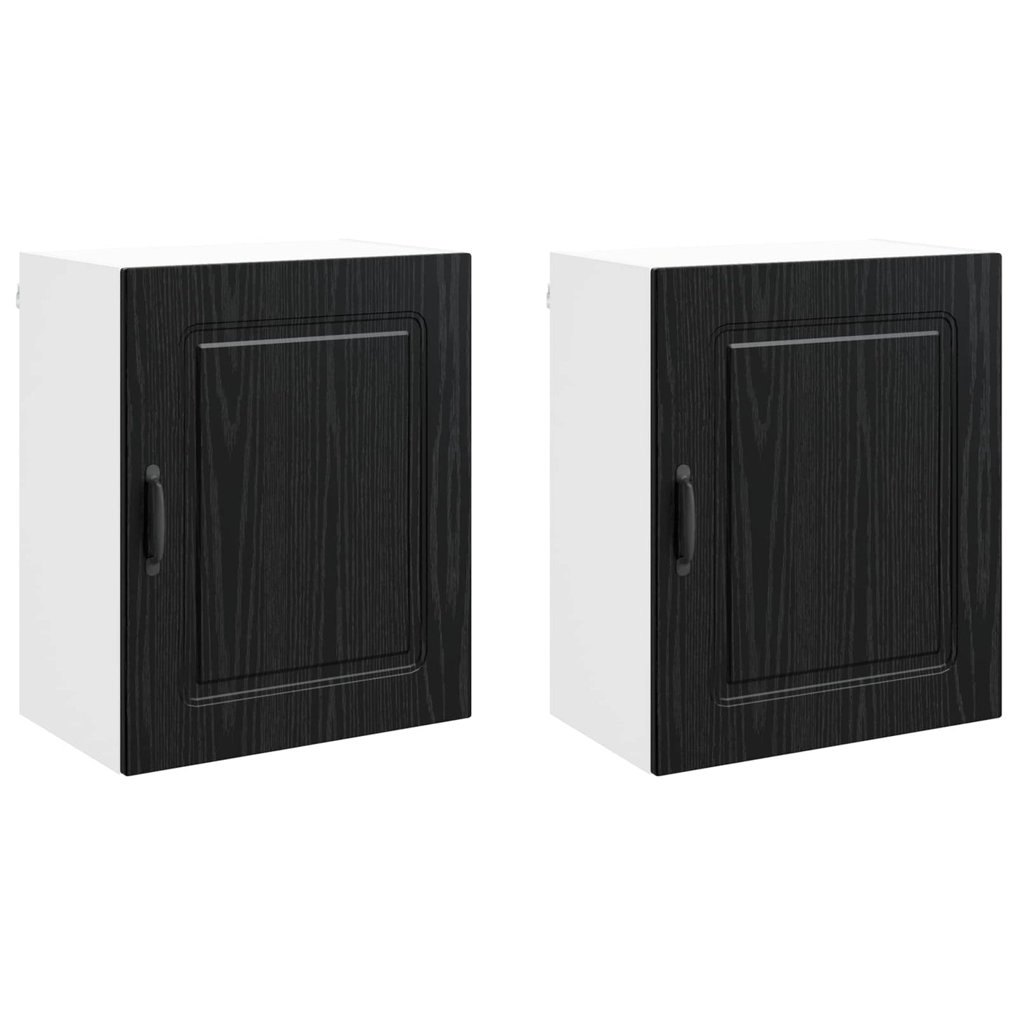 Vaatwasserpaneel Kalmar 2 pcs Zwart Eiken 50 x 31 x 60 cm is nu te koop bij PeponiXL, paradijselijk wonen!