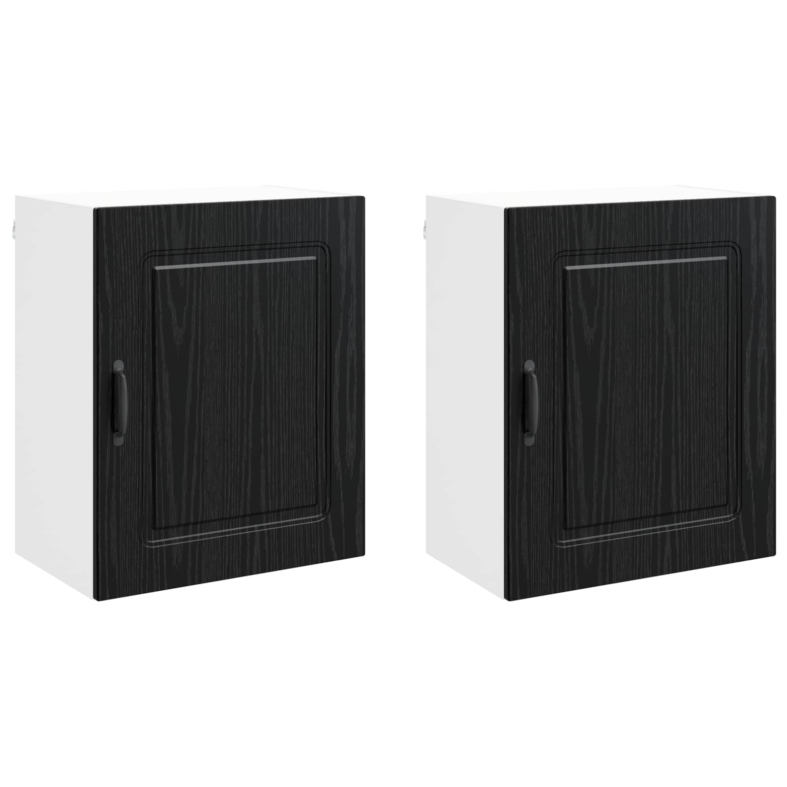 Vaatwasserpaneel Kalmar 2 pcs Zwart Eiken 50 x 31 x 60 cm is nu te koop bij PeponiXL, paradijselijk wonen!