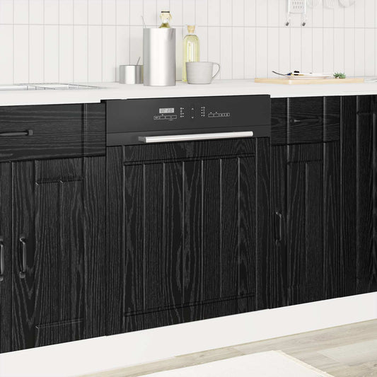 Vaatwasserpaneel met de deur Lucca Zwart eiken 60 x 1,5 x 57 cm is nu te koop bij PeponiXL, paradijselijk wonen!