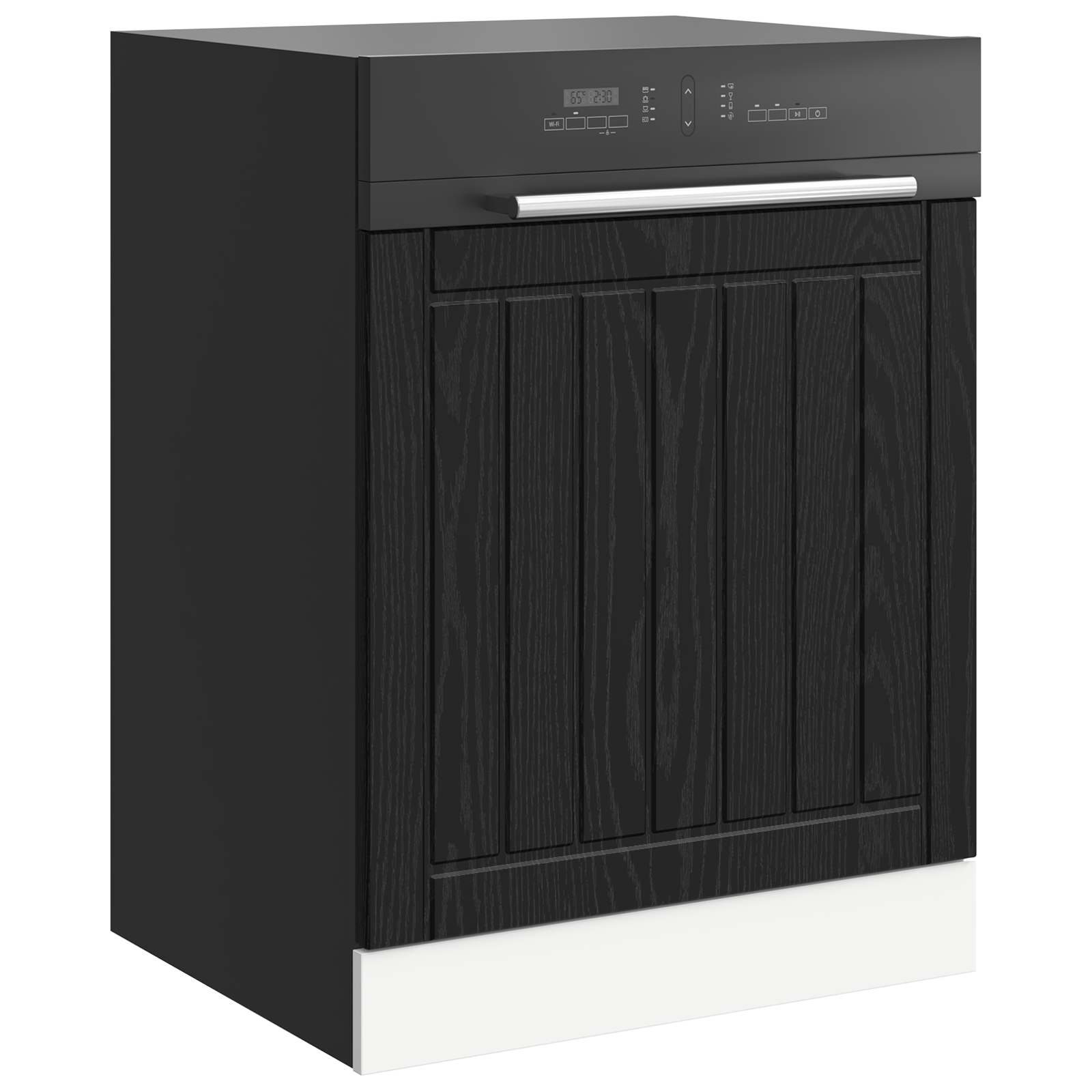 Vaatwasserpaneel met de deur Lucca Zwart eiken 60 x 1,5 x 57 cm is nu te koop bij PeponiXL, paradijselijk wonen!