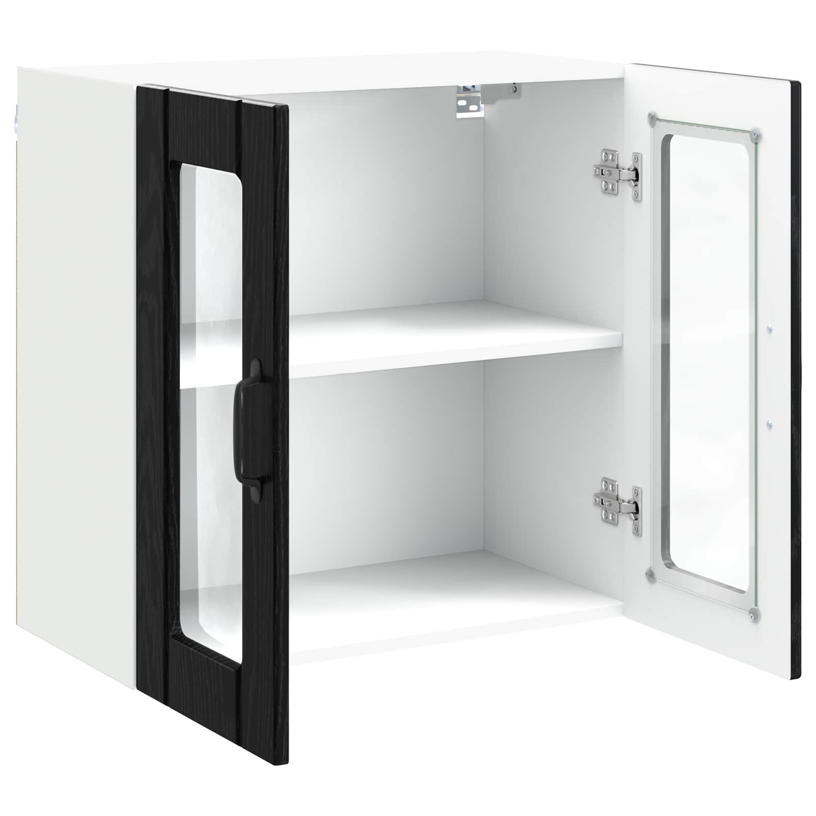 Keukenkast met opslag Zwart Eiken 60 x 31 x 60 cm Bewerkt hout is nu te koop bij PeponiXL, paradijselijk wonen!